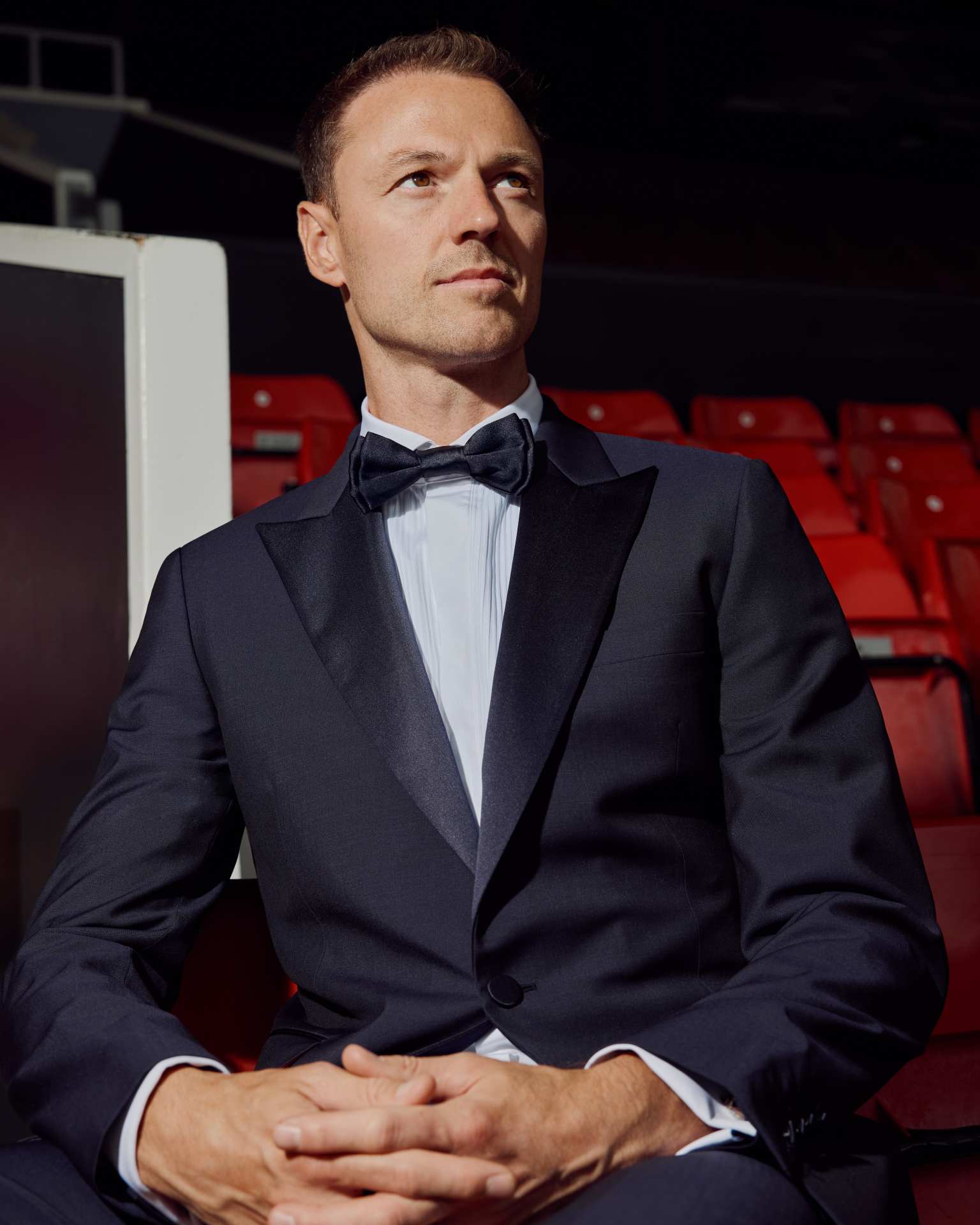 The Soho - Men's Tailored-Fit Black Wool-Mohair Evening Suit